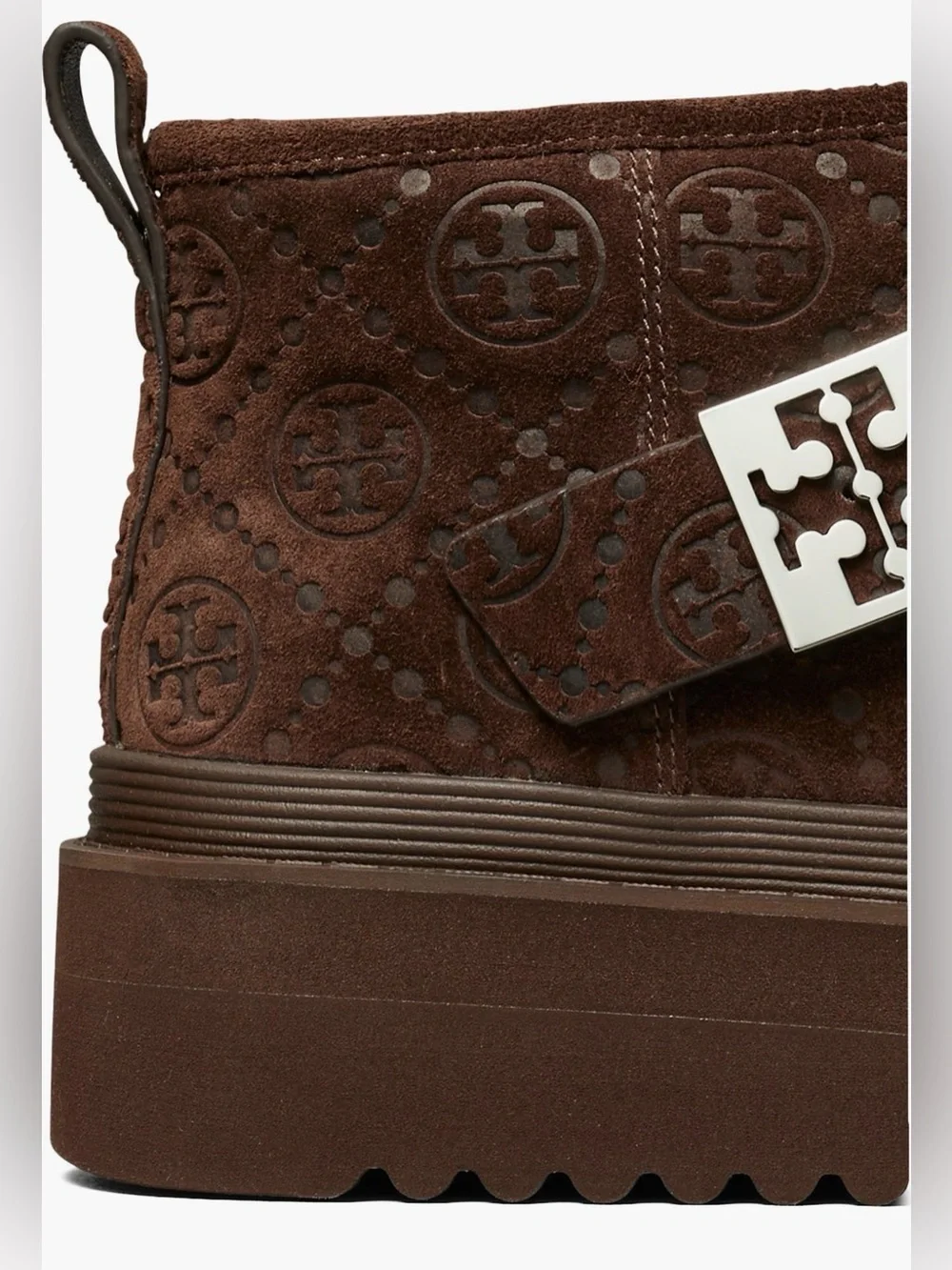 Tory Burch Shearling Lined Platform Boot. Ladies 10
